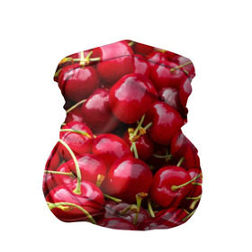 Бандана-труба 3D с принтом Черешня в Курске, 100% полиэстер, ткань с особыми свойствами — Activecool | плотность 150‒180 г/м2; хорошо тянется, но сохраняет форму | вишня | десерт | лето | сладкое | черешня | ягода