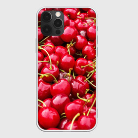 Чехол для iPhone 12 Pro с принтом Черешня в Курске, силикон | область печати: задняя сторона чехла, без боковых панелей | вишня | десерт | лето | сладкое | черешня | ягода