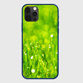 Чехол для iPhone 12 Pro с принтом Роса на траве в Курске, силикон | область печати: задняя сторона чехла, без боковых панелей | зелёный | зелень | луг | роса | яркий