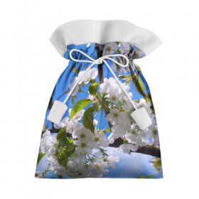 Подарочный 3D мешок с принтом Вишнёвый цвет в Курске, 100% полиэстер | Размер: 29*39 см | весна | вишня | лепестки | прикольные картинки | цветение | цветы