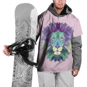 Накидка на куртку 3D с принтом Triangle lion в Курске, 100% полиэстер |  | 