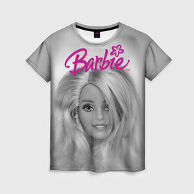 Женская футболка 3D с принтом Кукла барби в Курске, 100% полиэфир ( синтетическое хлопкоподобное полотно) | прямой крой, круглый вырез горловины, длина до линии бедер | barbie | барби | кукла