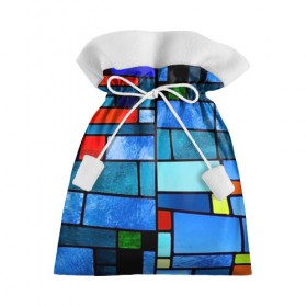 Подарочный 3D мешок с принтом Мозаичная абстракция в Курске, 100% полиэстер | Размер: 29*39 см | Тематика изображения на принте: линии | орнамент | прикольные картинки | узор | цвет