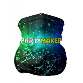 Бандана-труба 3D с принтом Party maker в Курске, 100% полиэстер, ткань с особыми свойствами — Activecool | плотность 150‒180 г/м2; хорошо тянется, но сохраняет форму | dj | music | дискотека | досуг | клуб | молодёжь | музыка | туса