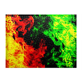 Обложка для студенческого билета с принтом Огненная битва в Курске, натуральная кожа | Размер: 11*8 см; Печать на всей внешней стороне | Тематика изображения на принте: дым | зеленый | красный | огонь