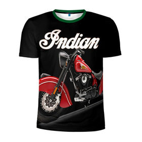 Мужская футболка 3D спортивная с принтом Indian 2 в Курске, 100% полиэстер с улучшенными характеристиками | приталенный силуэт, круглая горловина, широкие плечи, сужается к линии бедра | indian