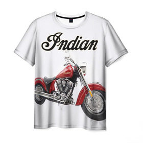 Мужская футболка 3D с принтом Indian 4 в Курске, 100% полиэфир | прямой крой, круглый вырез горловины, длина до линии бедер | indian