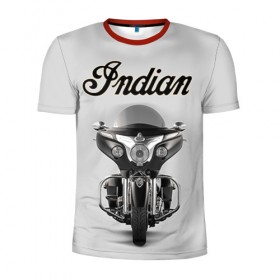 Мужская футболка 3D спортивная с принтом Indian 6 в Курске, 100% полиэстер с улучшенными характеристиками | приталенный силуэт, круглая горловина, широкие плечи, сужается к линии бедра | 