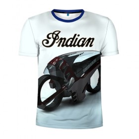 Мужская футболка 3D спортивная с принтом Indian 7 в Курске, 100% полиэстер с улучшенными характеристиками | приталенный силуэт, круглая горловина, широкие плечи, сужается к линии бедра | 