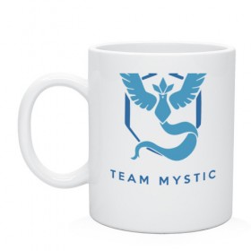 Кружка с принтом Team mystic в Курске, керамика | объем — 330 мл, диаметр — 80 мм. Принт наносится на бока кружки, можно сделать два разных изображения | Тематика изображения на принте: 