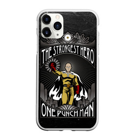 Чехол для iPhone 11 Pro матовый с принтом One Punch Man в Курске, Силикон |  | one punch man | saitama | ванпанчмен | сайтама