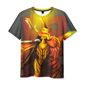 Мужская футболка 3D с принтом Legion Commander Dota в Курске, 100% полиэфир | прямой крой, круглый вырез горловины, длина до линии бедер | dota | dota 2 | legion commander | дота | дотан | легион | раки