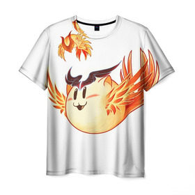 Мужская футболка 3D с принтом Феникс Кот в Курске, 100% полиэфир | прямой крой, круглый вырез горловины, длина до линии бедер | dota | dota 2 | phoenix | дота | дотан | раки | феникс