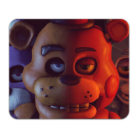 Коврик прямоугольный с принтом Five Nights at Freddy`s в Курске, натуральный каучук | размер 230 х 185 мм; запечатка лицевой стороны | 