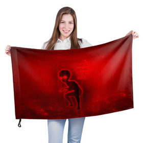 Флаг 3D с принтом They belive in you в Курске, 100% полиэстер | плотность ткани — 95 г/м2, размер — 67 х 109 см. Принт наносится с одной стороны | инопланетяне | инопланетянин | красный | марс | марсианин | нло