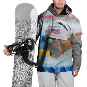 Накидка на куртку 3D с принтом Майкл Фелпс в Курске, 100% полиэстер |  | swimming | бассейн | олимпиада | плавание | пловец | рио | фелпс