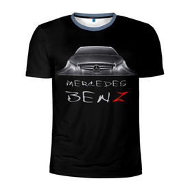 Мужская футболка 3D спортивная с принтом Мерседес Бенц в Курске, 100% полиэстер с улучшенными характеристиками | приталенный силуэт, круглая горловина, широкие плечи, сужается к линии бедра | mercedes benz | авто | автомобиль | машина | мерседес