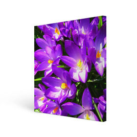Холст квадратный с принтом Сиреневая прелесть в Курске, 100% ПВХ |  | лепестки | прикольные картинки | сиреневый | цветочки | цветы