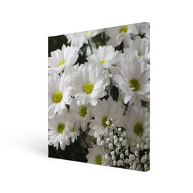 Холст квадратный с принтом Белоснежное цветение в Курске, 100% ПВХ |  | Тематика изображения на принте: ландыши | лепестки | прикольные картинки | ромашки | цветочки | цветы