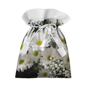 Подарочный 3D мешок с принтом Белоснежное цветение в Курске, 100% полиэстер | Размер: 29*39 см | ландыши | лепестки | прикольные картинки | ромашки | цветочки | цветы