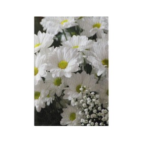 Обложка для паспорта матовая кожа с принтом Белоснежное цветение в Курске, натуральная матовая кожа | размер 19,3 х 13,7 см; прозрачные пластиковые крепления | ландыши | лепестки | прикольные картинки | ромашки | цветочки | цветы