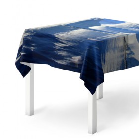 Скатерть 3D с принтом Айсберг в Курске, 100% полиэстер (ткань не мнется и не растягивается) | Размер: 150*150 см | айсберг | антаркида | арктика | вода | лёд | океан | отражение | север | солнце | холод