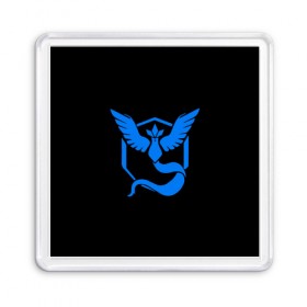 Магнит 55*55 с принтом Pokemon Blue Team в Курске, Пластик | Размер: 65*65 мм; Размер печати: 55*55 мм | pokemon go