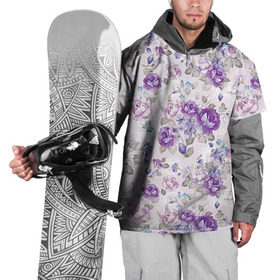 Накидка на куртку 3D с принтом Цветы ретро 2 в Курске, 100% полиэстер |  |   | винтаж | прованс | роза | роспись | узор | цветок | цветы