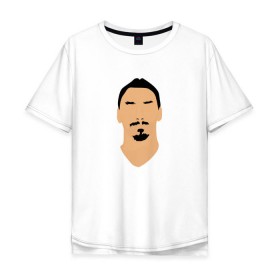 Мужская футболка хлопок Oversize с принтом Zlatan Ibrahimovic в Курске, 100% хлопок | свободный крой, круглый ворот, “спинка” длиннее передней части | златан ибрагимович