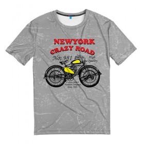 Мужская футболка 3D с принтом moto t-shirt 4 в Курске, 100% полиэфир | прямой крой, круглый вырез горловины, длина до линии бедер | 