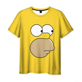 Мужская футболка 3D с принтом Гомер Симпсон в Курске, 100% полиэфир | прямой крой, круглый вырез горловины, длина до линии бедер | simpsons | гомер | симпсон | симпсоны
