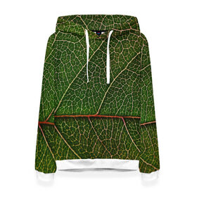 Женская толстовка 3D с принтом Листик в Курске, 100% полиэстер  | двухслойный капюшон со шнурком для регулировки, мягкие манжеты на рукавах и по низу толстовки, спереди карман-кенгуру с мягким внутренним слоем. | Тематика изображения на принте: дерево | зеленый | зелень | лист | природа | растения