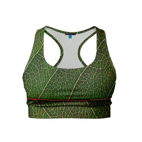 Женский спортивный топ 3D с принтом Листик в Курске, 82% полиэстер, 18% спандекс Ткань безопасна для здоровья, позволяет коже дышать, не мнется и не растягивается |  | дерево | зеленый | зелень | лист | природа | растения