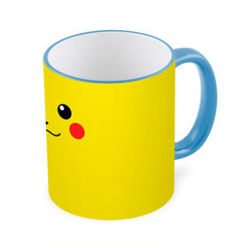 Кружка 3D с принтом Happy Pikachu в Курске, керамика | ёмкость 330 мл | Тематика изображения на принте: 