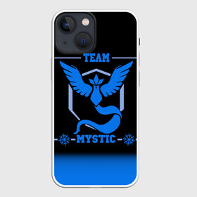 Чехол для iPhone 13 mini с принтом Team Mystic в Курске,  |  | Тематика изображения на принте: go | mystic | pokemon | team | покемон