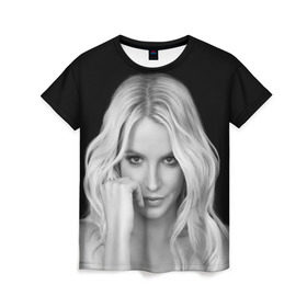 Женская футболка 3D с принтом Бритни Спирс в Курске, 100% полиэфир ( синтетическое хлопкоподобное полотно) | прямой крой, круглый вырез горловины, длина до линии бедер | britney spears | звезда | знаменитость | музыка | певица