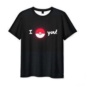 Мужская футболка 3D с принтом Я поймаю тебя! в Курске, 100% полиэфир | прямой крой, круглый вырез горловины, длина до линии бедер | pokemon go