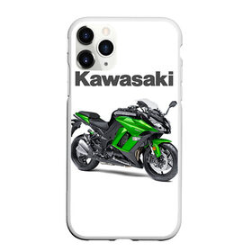 Чехол для iPhone 11 Pro Max матовый с принтом Kawasaky Ninja 1000 в Курске, Силикон |  | kawasaky