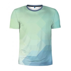 Мужская футболка 3D спортивная с принтом Геометрия в Курске, 100% полиэстер с улучшенными характеристиками | приталенный силуэт, круглая горловина, широкие плечи, сужается к линии бедра | pattern | узоры