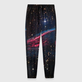 Мужские брюки 3D с принтом Астрал в Курске, 100% полиэстер | манжеты по низу, эластичный пояс регулируется шнурком, по бокам два кармана без застежек, внутренняя часть кармана из мелкой сетки | вселенная | галактика | звёзды | космическое пространство | космос | созвездие