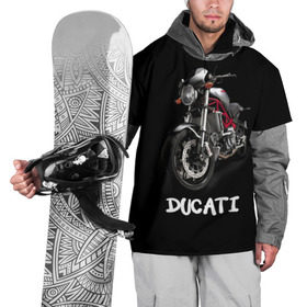 Накидка на куртку 3D с принтом Ducati в Курске, 100% полиэстер |  | ducati | дукати | мото | мотогонки | мотоспорт | мотоцикл