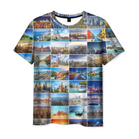Мужская футболка 3D с принтом Знатный турист в Курске, 100% полиэфир | прямой крой, круглый вырез горловины, длина до линии бедер | Тематика изображения на принте: азия | берлин | вегас | венеция | воспоминания | города | достопримечательности | европа | египет | калифорния | каникулы | лондон | милан | москва | ностальгия | нью йорк | отдых | отпуск | память
