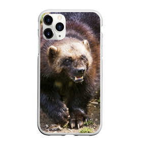 Чехол для iPhone 11 Pro матовый с принтом Росомаха в Курске, Силикон |  | животные | лес | медведи | охота | природа | туризм