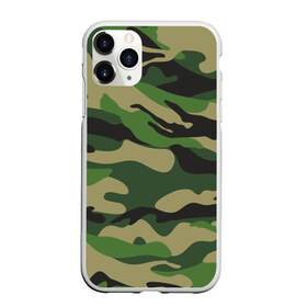 Чехол для iPhone 11 Pro Max матовый с принтом Лесной камуфляж в Курске, Силикон |  | camouflage | forest camouflage | камуфляж | лесной камуфляж