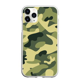 Чехол для iPhone 11 Pro матовый с принтом Зелёный камуфляж в Курске, Силикон |  | Тематика изображения на принте: camouflage | green camouflage | зеленый камуфляж | камуфляж