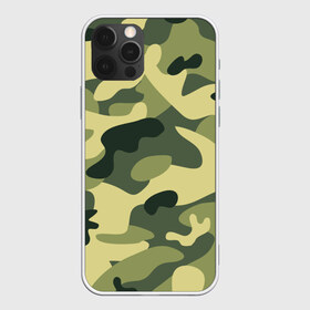 Чехол для iPhone 12 Pro Max с принтом Зелёный камуфляж в Курске, Силикон |  | camouflage | green camouflage | зеленый камуфляж | камуфляж