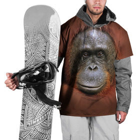 Накидка на куртку 3D с принтом Обезьяна в Курске, 100% полиэстер |  | Тематика изображения на принте: животные | о.м.с.к. | обезьяна | орангутанг