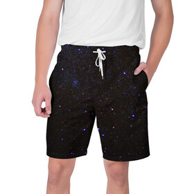 Мужские шорты 3D с принтом Космос в Курске,  полиэстер 100% | прямой крой, два кармана без застежек по бокам. Мягкая трикотажная резинка на поясе, внутри которой широкие завязки. Длина чуть выше колен | Тематика изображения на принте: астрономия | звёзды | ночь | прикольные