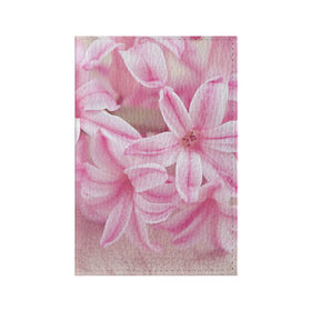 Обложка для паспорта матовая кожа с принтом Нежные цветочки в Курске, натуральная матовая кожа | размер 19,3 х 13,7 см; прозрачные пластиковые крепления | розовый | цветок | цветы