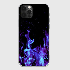 Чехол для iPhone 12 Pro Max с принтом Синий огонь в Курске, Силикон |  | Тематика изображения на принте: дым | разные | синий | цветные